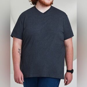 Britches Ultimate V-Neck T-Shirt, Charcoal, sz XL-Tall